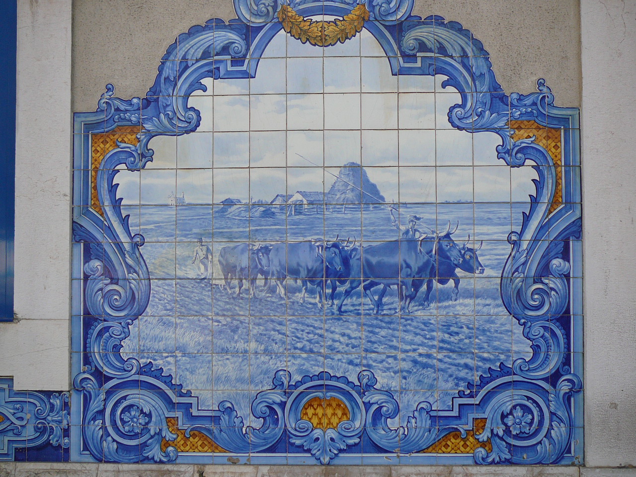 Lisbonne - Vila Franca de Xira La gare de Vila Franca de Xira Azulejos