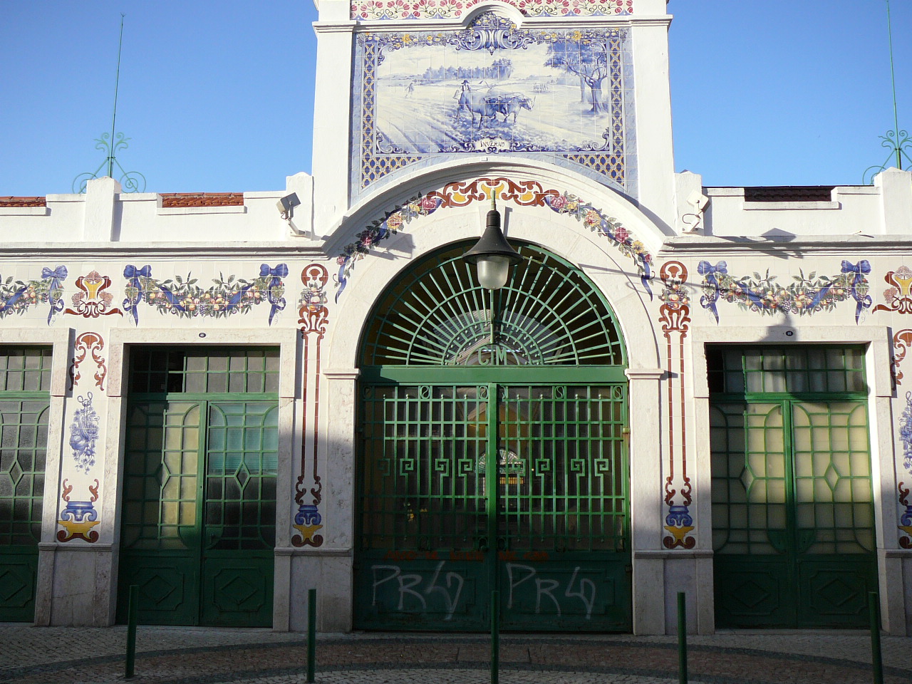 Lisbonne - Vila Franca de Xira Le bâtiment du marché central 