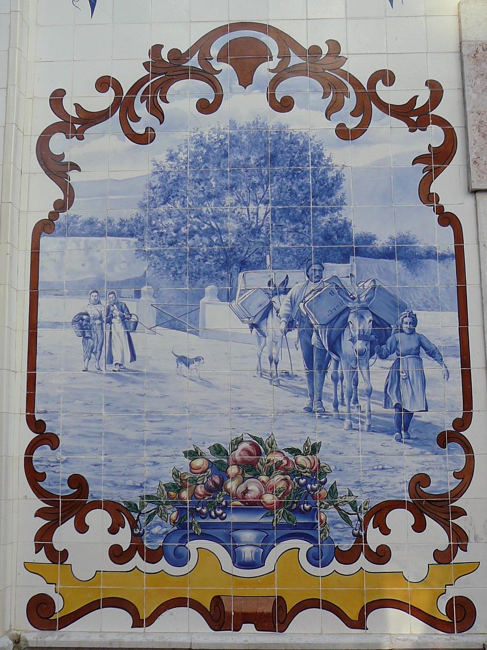 Lisbonne - Vila Franca de Xira Marché central Azulejos