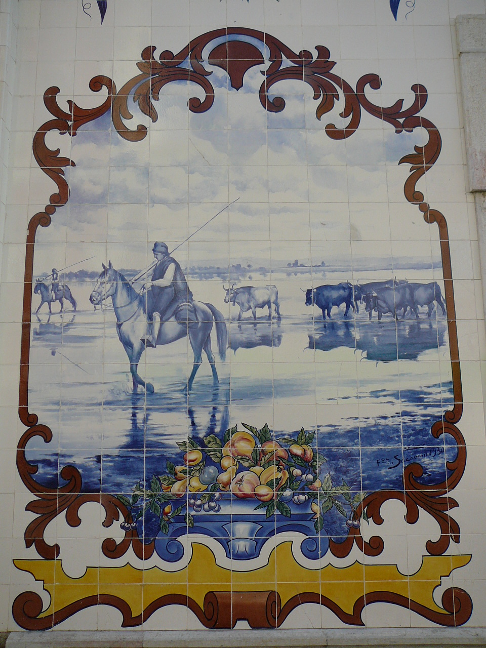 Lisbonne - Vila Franca de Xira Marché central Azulejos