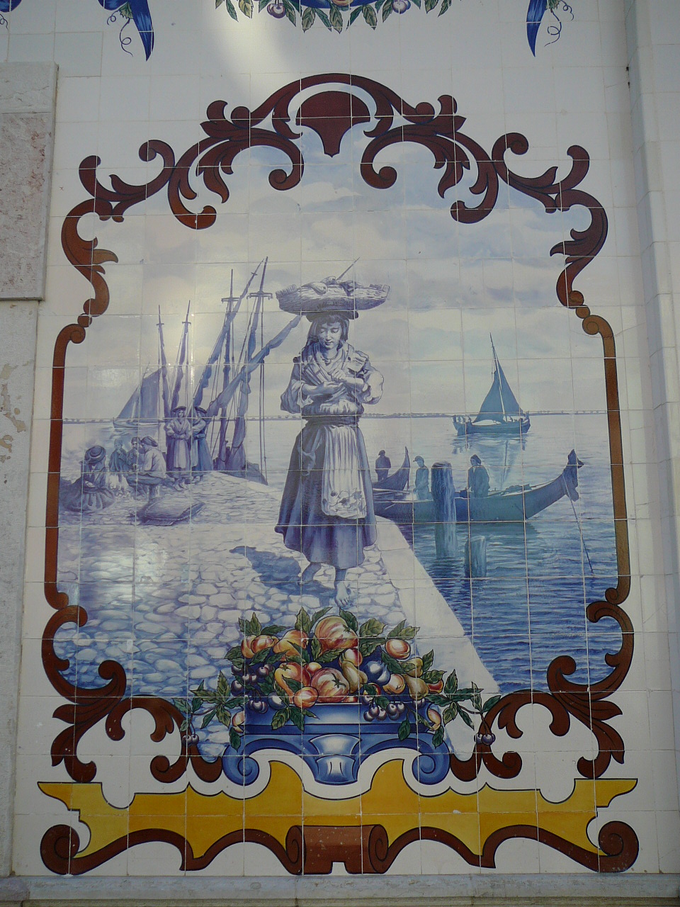 Lisbonne - Vila Franca de Xira Marché central Azulejos