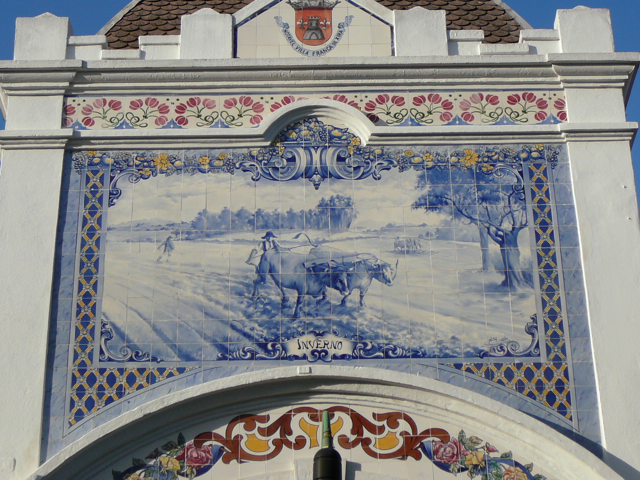 Lisbonne - Vila Franca de Xira Marché central Azulejos