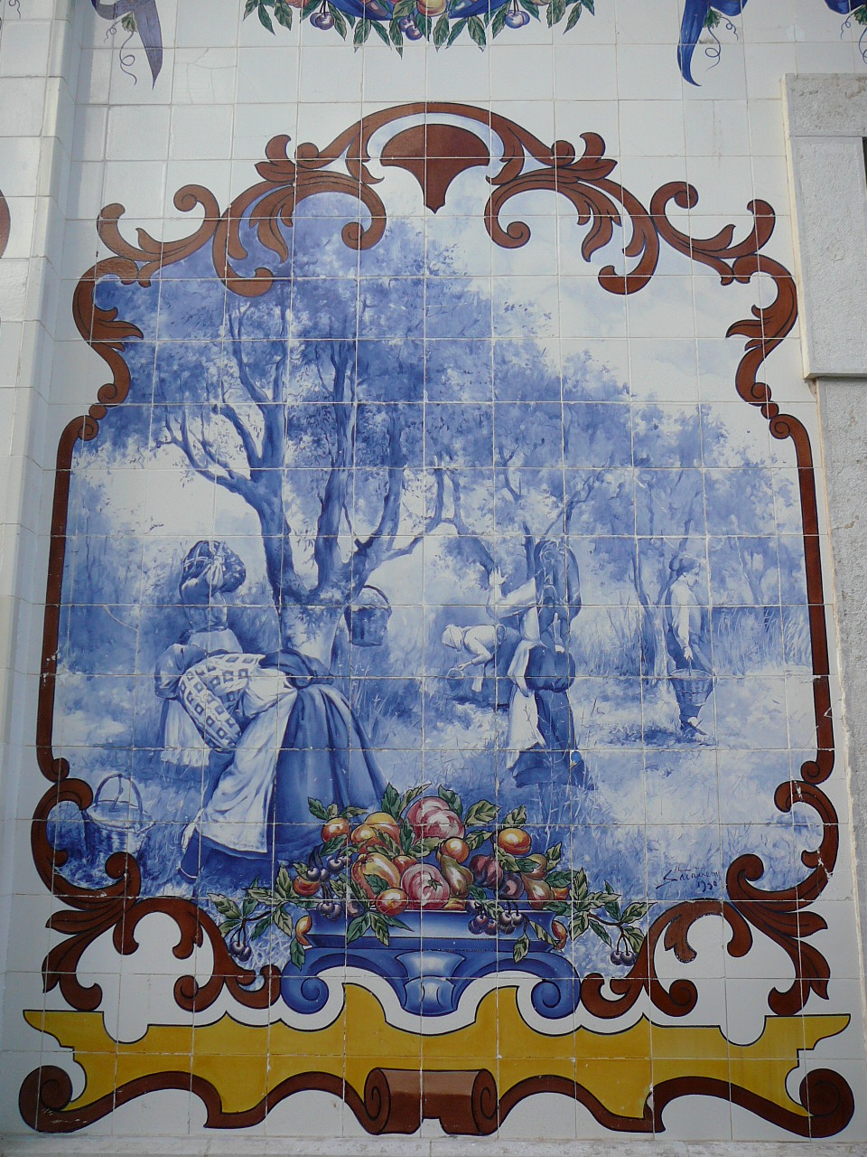 Lisbonne - Vila Franca de Xira Marché central Azulejos
