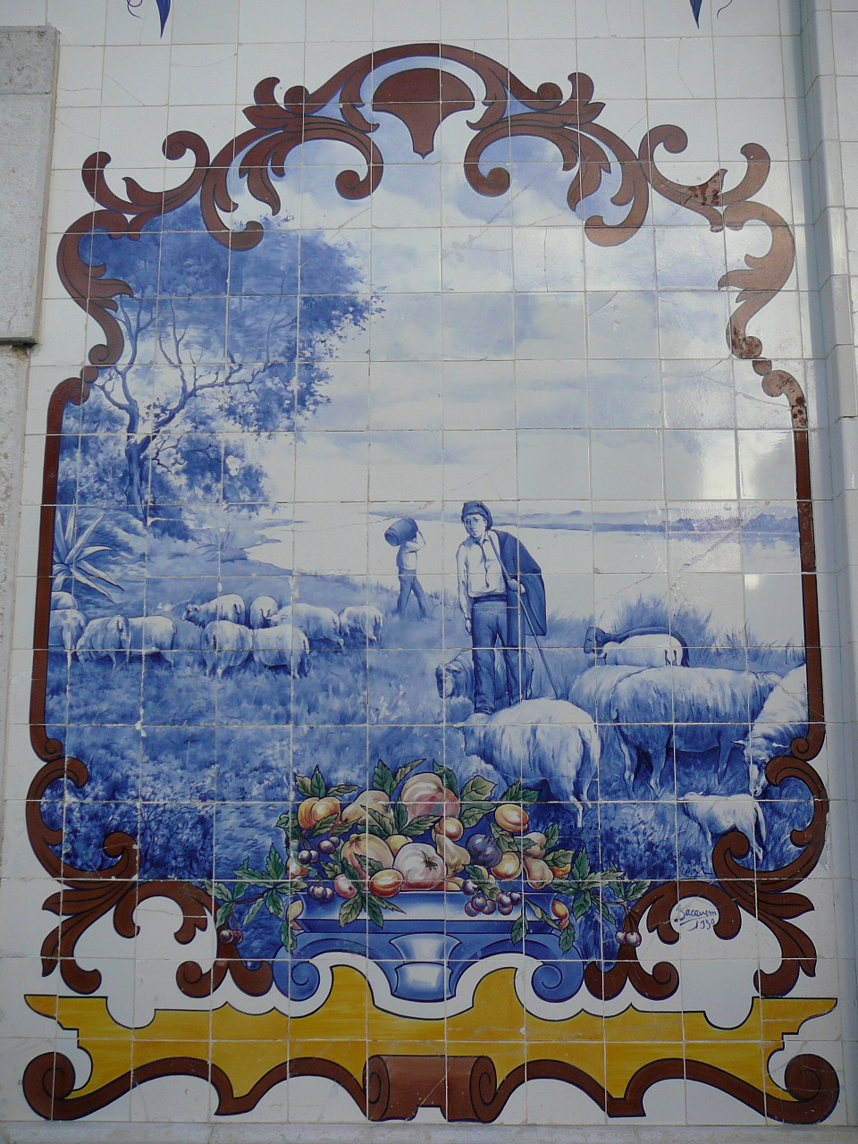 Lisbonne - Vila Franca de Xira Marché central Azulejos