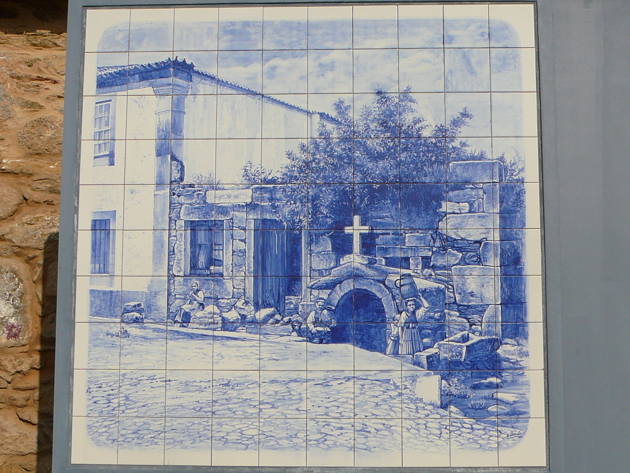 Vilarinho - Barcelos Azulejos de la fontaine S. Pedro 