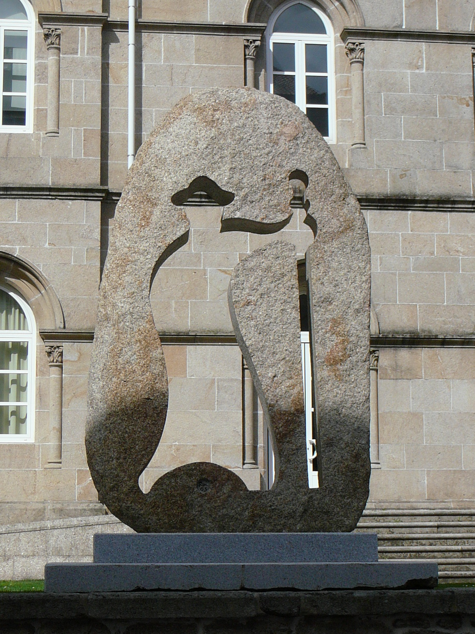 Rubiães - Tuy Statue d'un pélerin 