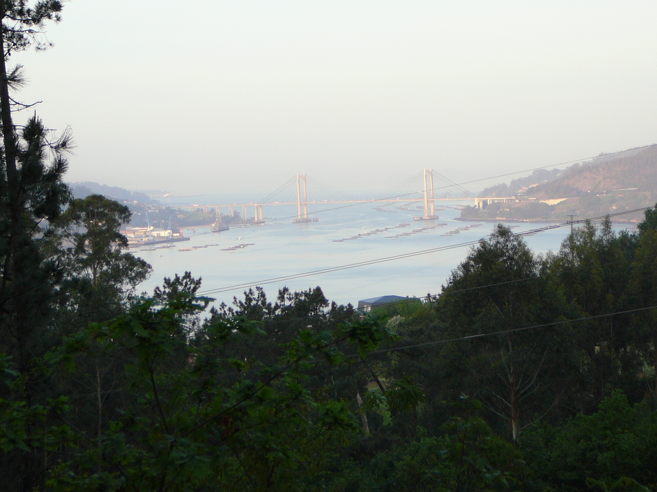 Redondela - Ponteverdra Vue sur le pont de de Rande 