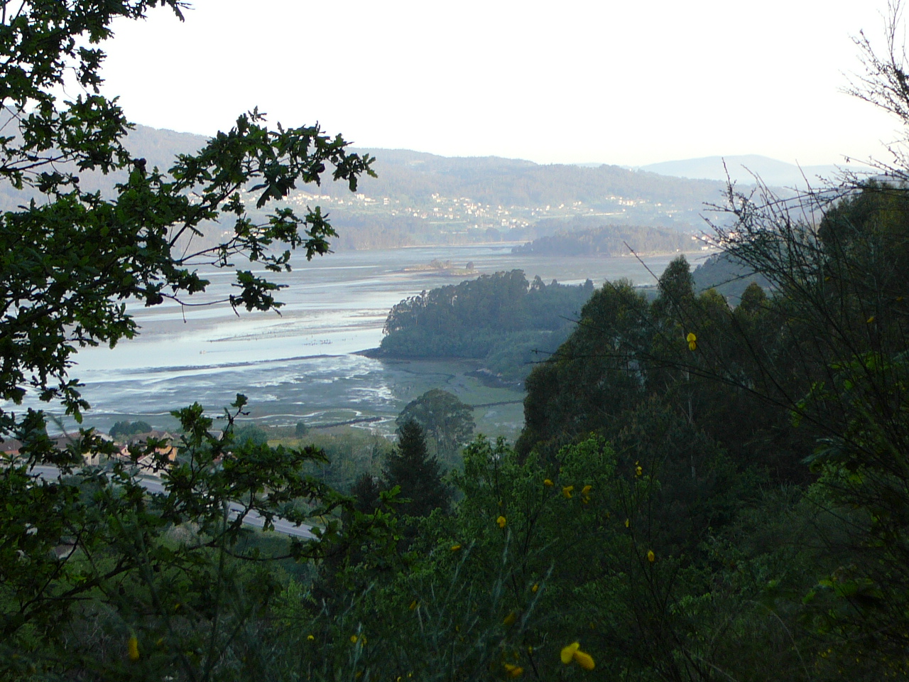 Redondela - Ponteverdra Vue sur la baie de Piñeiro 