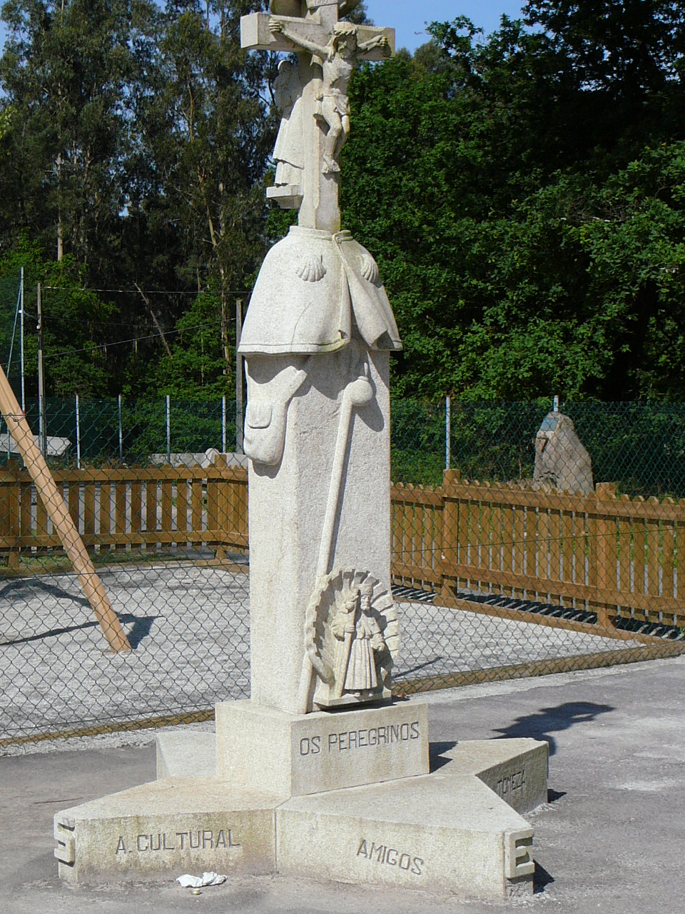 Redondela - Ponteverdra Statue du pélerin 