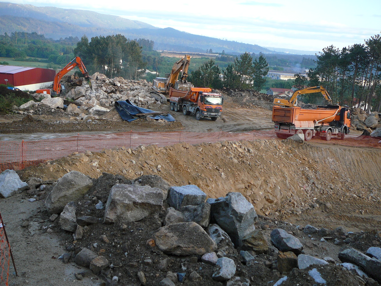 Padrón - Santiago Travaux de la ligne à grande vitesse 