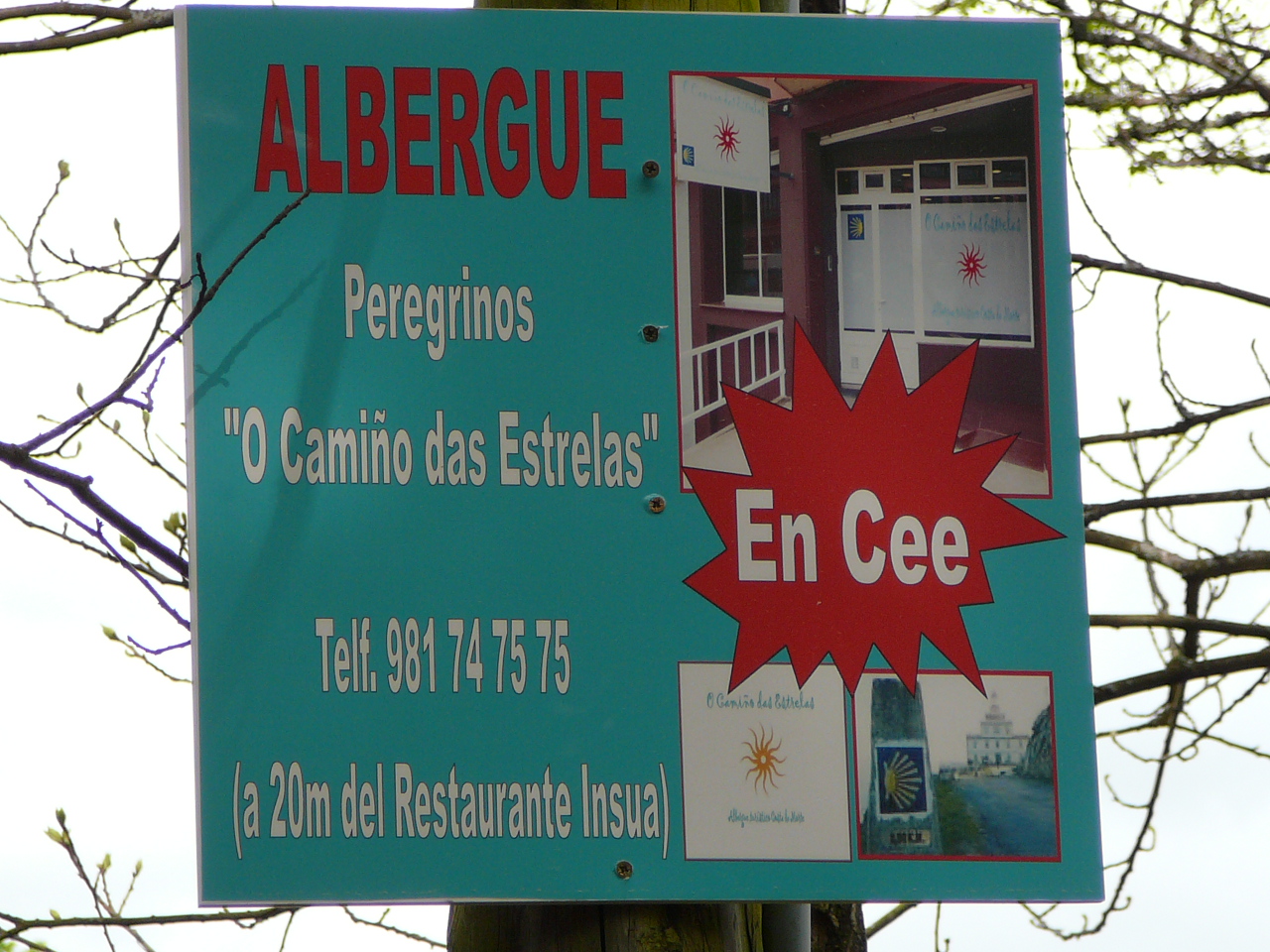 Santiago - Negreira Autre publicité sur le chemin 